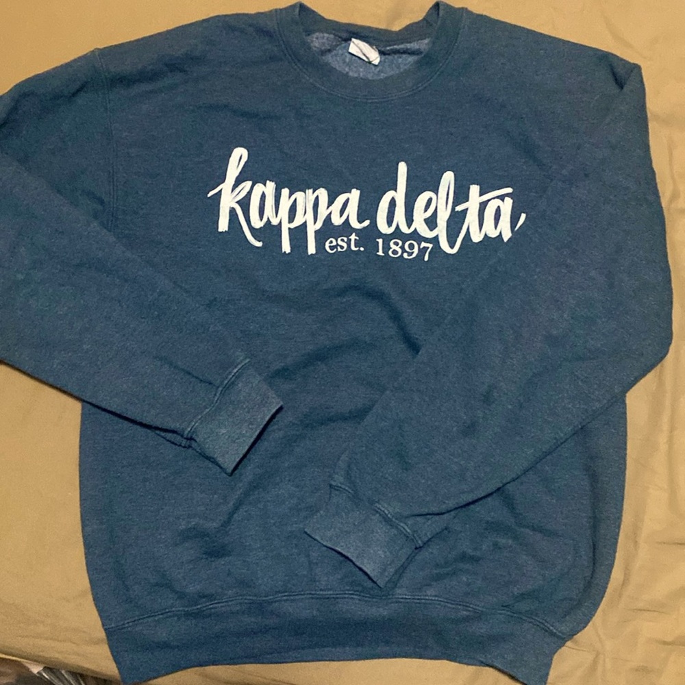 Medium Grey Blue Kappa Delta Crewneck